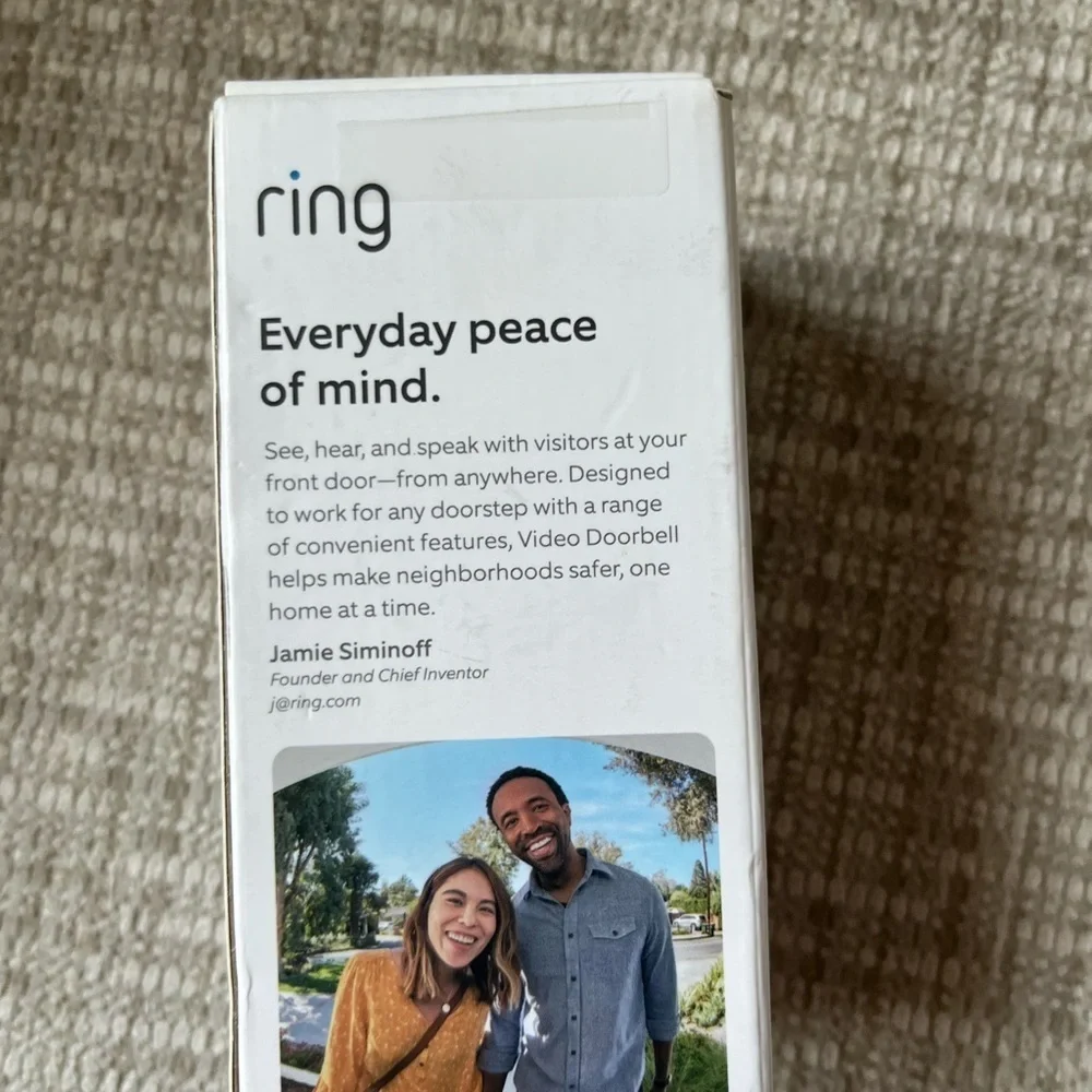 Ring Video Doorbell in Blue and Silver